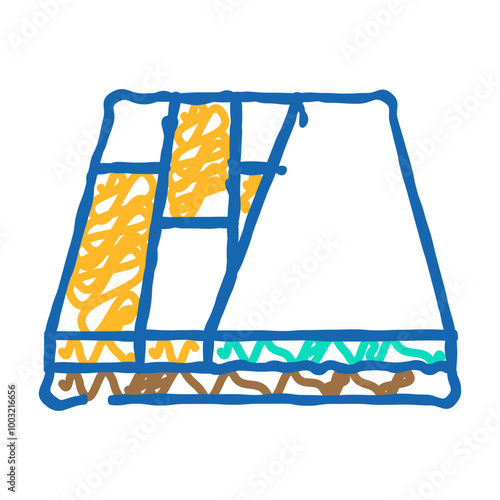 various materials floor doodle icon sketch vector. various materials floor sign. isolated symbol illustration
