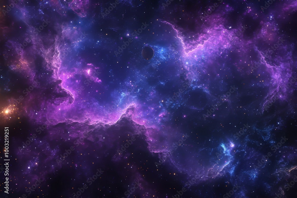 Fototapeta premium The galaxy wallpaper background is abstract and beautiful.