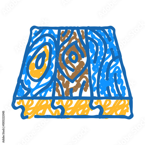 patterned flooring doodle icon sketch vector. patterned flooring sign. isolated symbol illustration