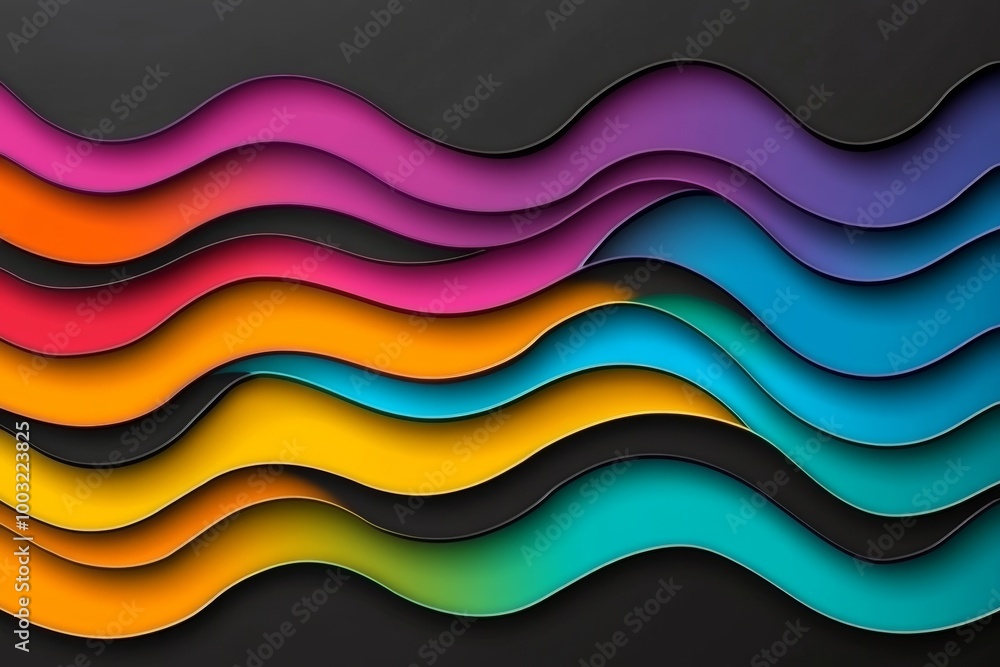 Image of a colorful wallpaper depicting different shapes and colors Image of a colorful wallpaper depicting different shapes and colors
