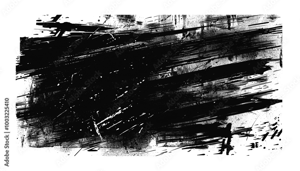© Ars Nova - Black grunge aged weathered scratch texture effect PNG transparent background isolated graphic resource cutout. Patina, old vintage pattern