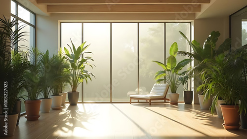 Green luxury interior