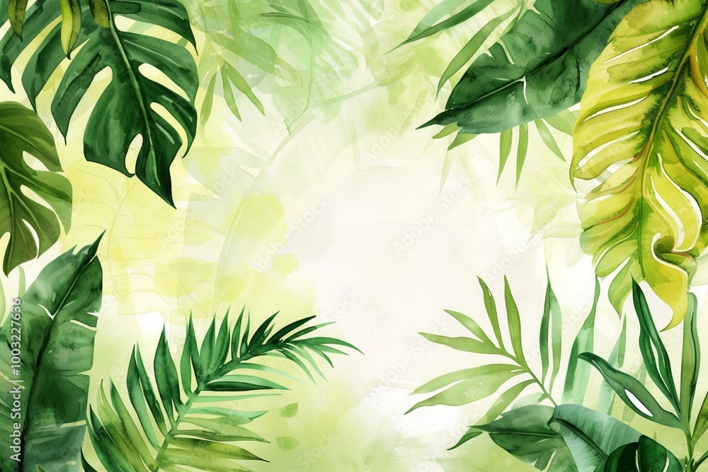 The painting is full of life and energy, with the leaves The painting is full of life and energy, with the leaves