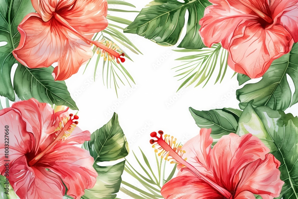 A watercolor painting of a pink and green flower with a white background A watercolor painting of a pink and green flower with a white background
