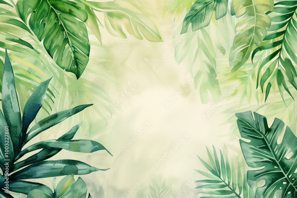 The painting is full of life and energy, with the leaves The painting is full of life and energy, with the leaves