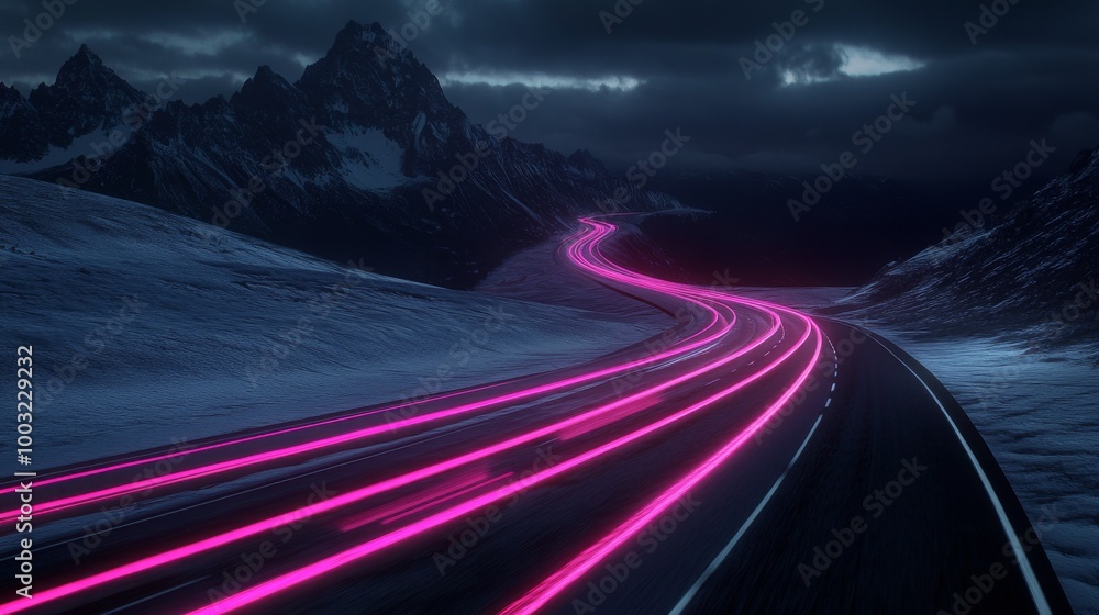 An abstract neon background consisting of rising pink and blue glowing lines. Fantastic wallpaper with vibrant laser rays. An abstract neon background consisting of rising pink and blue glowing lines. Fantastic wallpaper with vibrant laser rays.