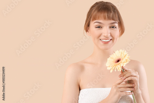 Beautiful young woman with ...