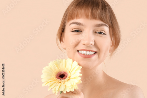 Beautiful young woman with ...