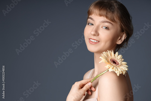 Beautiful young woman with ...