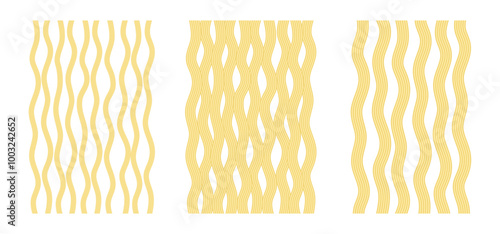 Noodle pattern poster