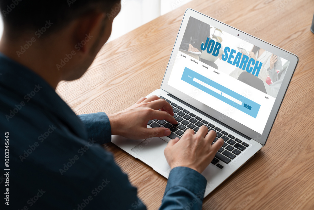 Online job search on modish website for worker to search for job opportunities on the recruitment internet network Online job search on modish website for worker to search for job opportunities on the recruitment internet network