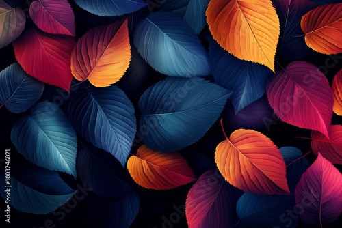 Wallpaper Mural Stock fractal foliage background suitable for mobile or desktop use. Torontodigital.ca