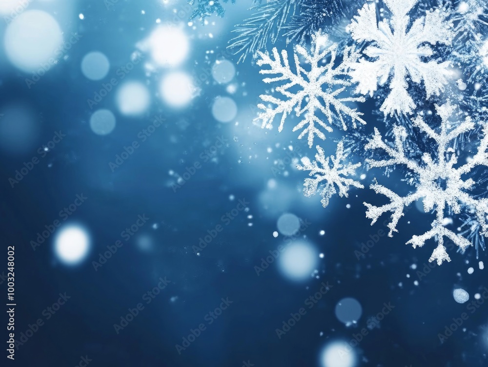 Winter background, dark blue color Winter background, dark blue color