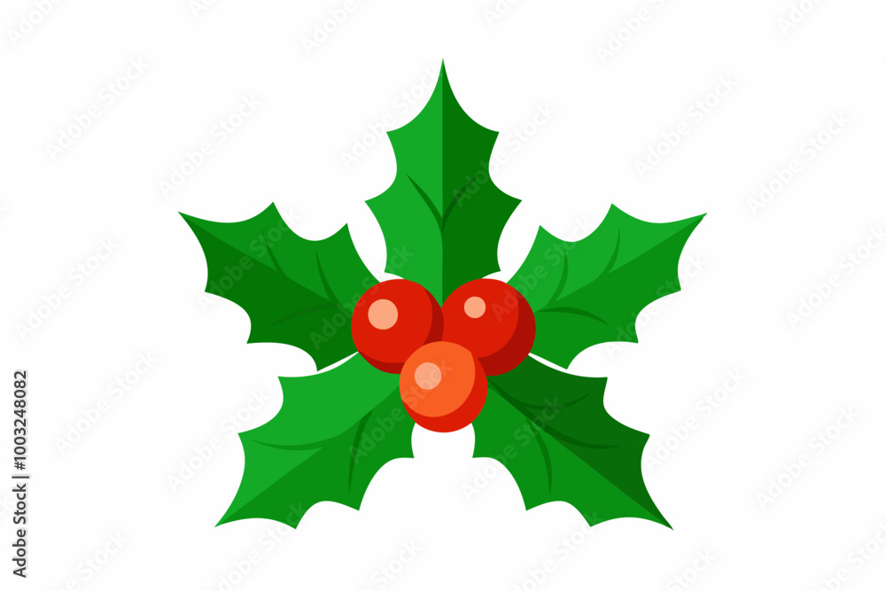 christmas holly with red ribbon christmas holly with red ribbon