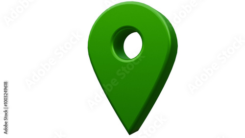 Location 3D İcon,Location 3D symbol, Gps icon 3d,Gps symbol,Green