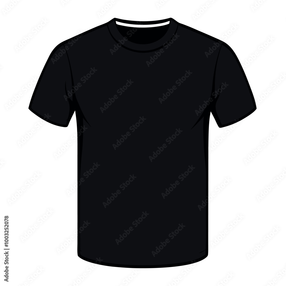 Black t shirt template vector design. Black t shirt template vector design.