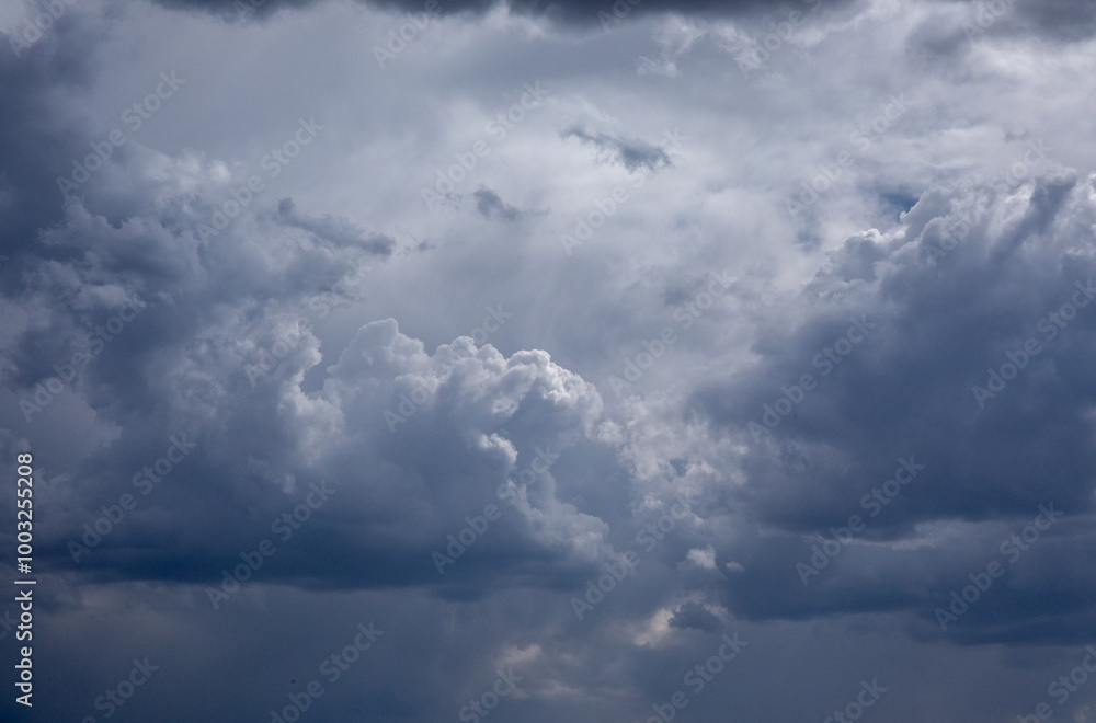 Cloudy sky before storm in Wild West Cloudy sky before storm in Wild West