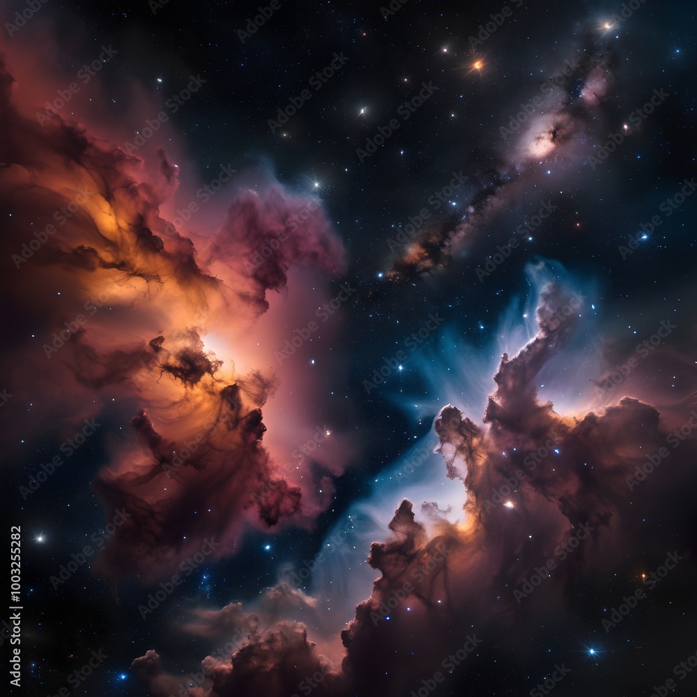 Nebulae Dance in Cosmic Skies Nebulae Dance in Cosmic Skies