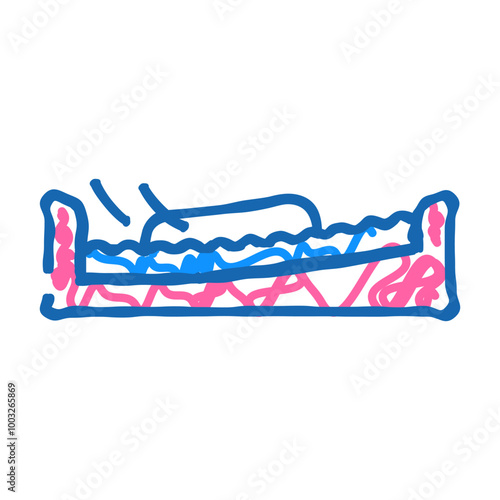 flow board water sport doodle icon sketch vector. flow board water sport sign. isolated symbol illustration