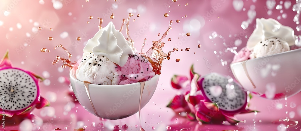 Berry Extravaganza: A Decadent Blend of Strawberry and Blueberry Ice Cream, Swirled with Tart Berry Compote and Crowned with Whipped Cream and Fresh Berries for a Burst of Flavor! Berry Extravaganza: A Decadent Blend of Strawberry and Blueberry Ice Cream, Swirled with Tart Berry Compote and Crowned with Whipped Cream and Fresh Berries for a Burst of Flavor!
