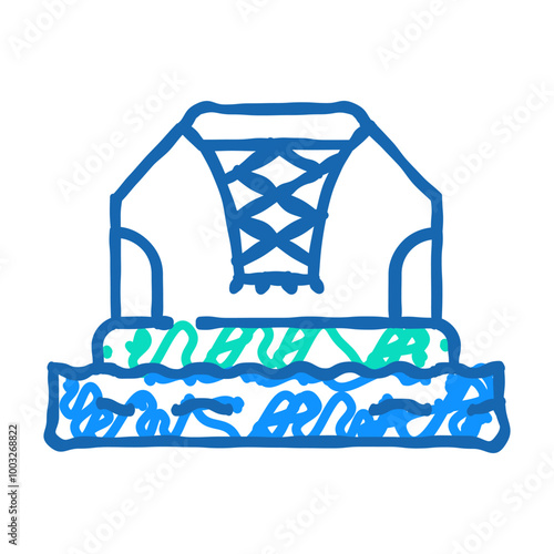 water basketball doodle icon sketch vector. water basketball sign. isolated symbol illustration