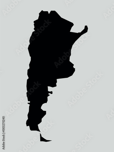 argentina map isolated on white background. Map of argentina. Vector illustration