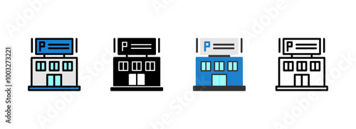 Set of Parking enforcement Icon