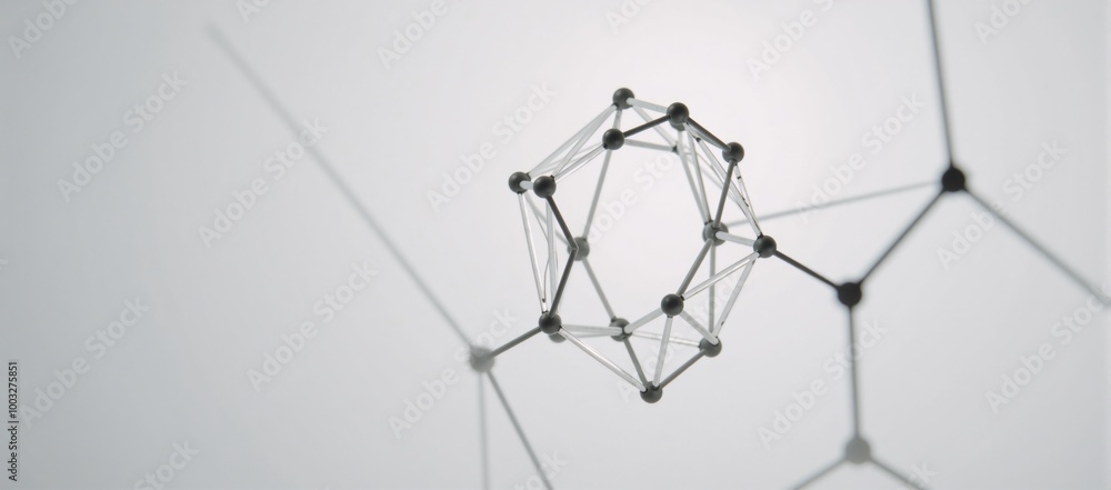 A stock image depicting science-themed chemistry and biotech concepts on a clean background featuring intricate hexagonal DNA patterns A stock image depicting science-themed chemistry and biotech concepts on a clean background featuring intricate hexagonal DNA patterns