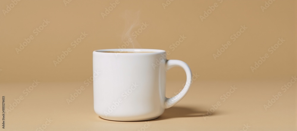 Coffee cup with a splash of milk Coffee cup with a splash of milk