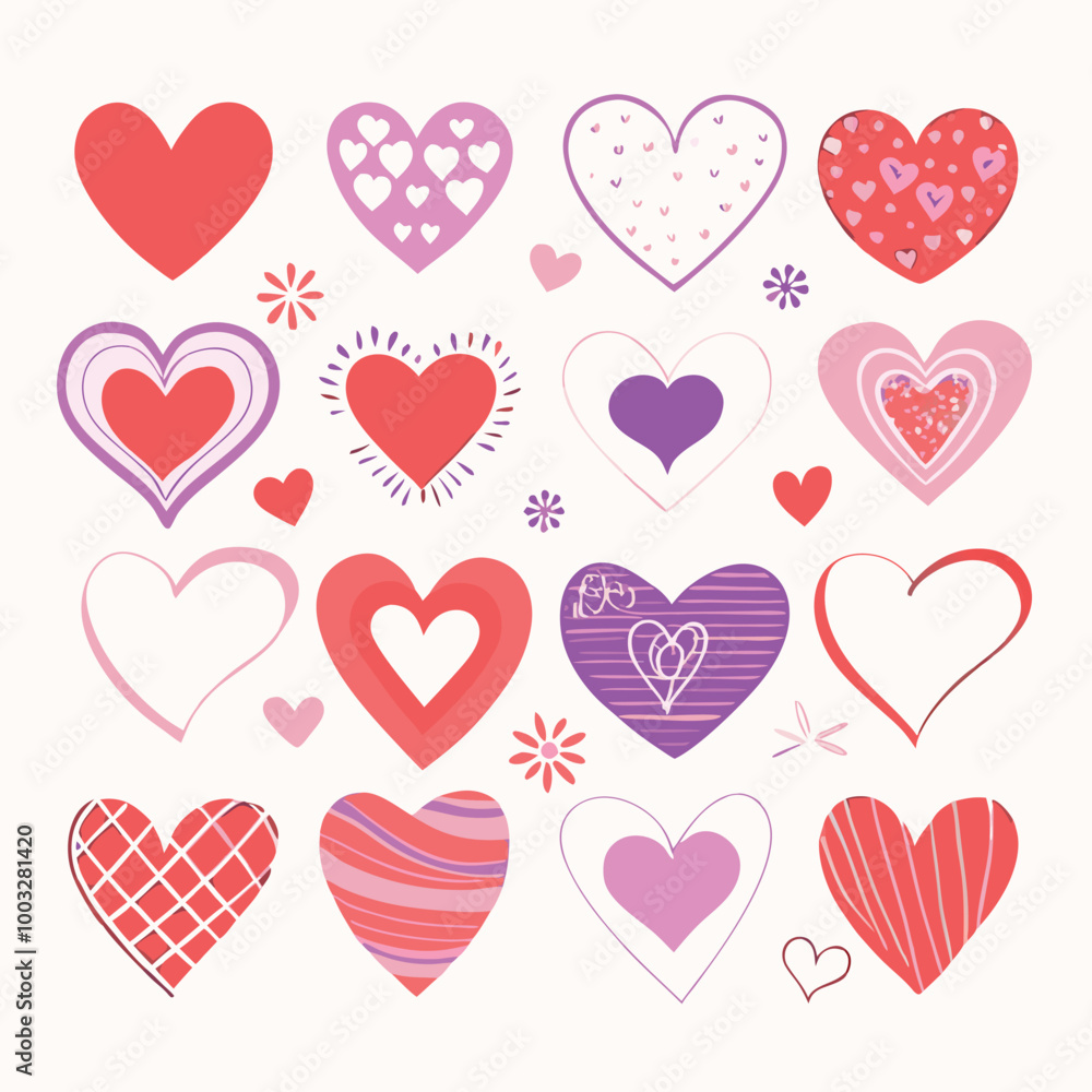 seamless pattern with hearts seamless pattern with hearts