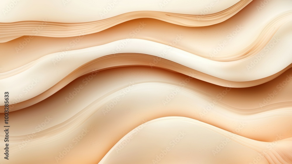 A wave of light brown color with a white background A wave of light brown color with a white background