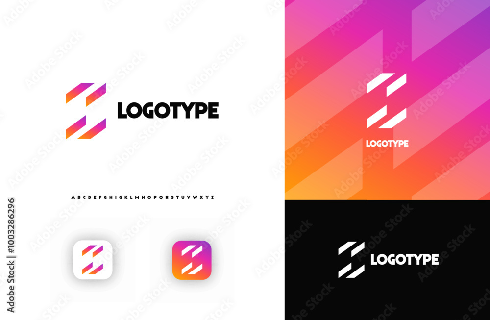 Bold diagonal stripes creating geometric shapes letter Z logo for technology, finance, banking, cryptocurrency, corporate branding, architecture, construction, real estate. Vector illustration