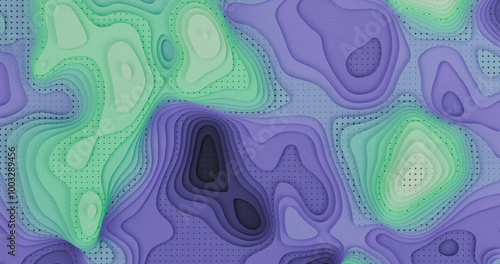 Layered Topography abstract pattern with waves
