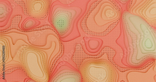 Layered Topography abstract pattern with waves