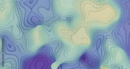 Layered Topography abstract pattern with waves