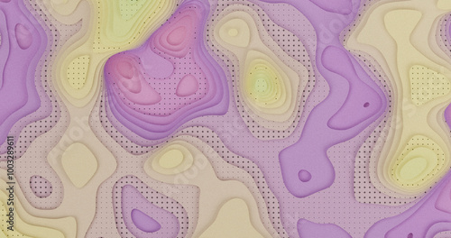 Layered Topography abstract pattern with waves