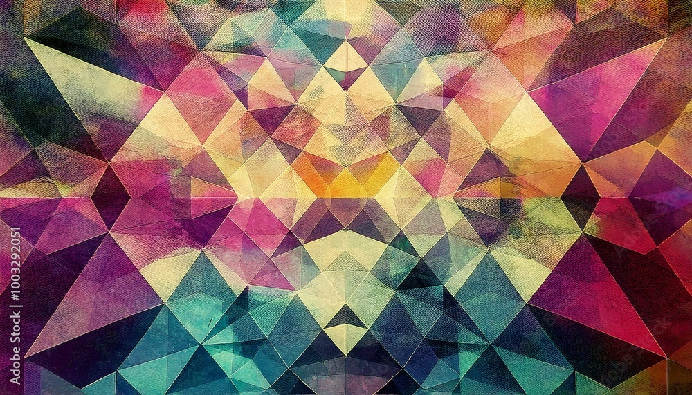 Colorful Geometric Patterns in Abstract Art Colorful Geometric Patterns in Abstract Art