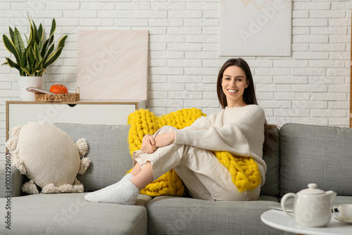 Beautiful young woman with ...