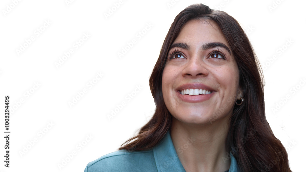 Portrait of a young woman transparent background Portrait of a young woman transparent background