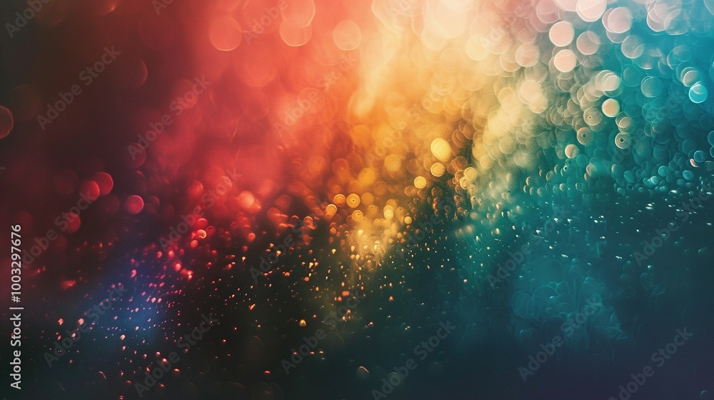 Fototapeta premium Abstract Background of Blurred Lights and Bokeh