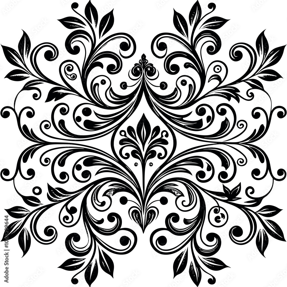 Obraz premium seamless pattern with floral elements