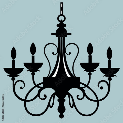 chandelier vector illustration