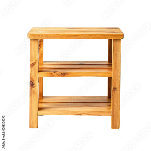 Wooden Shelf with Three Shelves