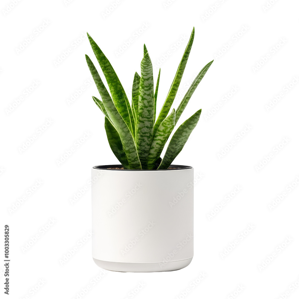 Snake Plant in White Pot Snake Plant in White Pot