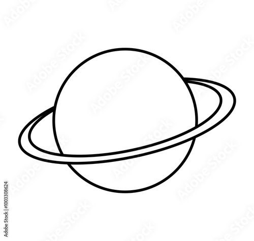 illustration of a planet saturn