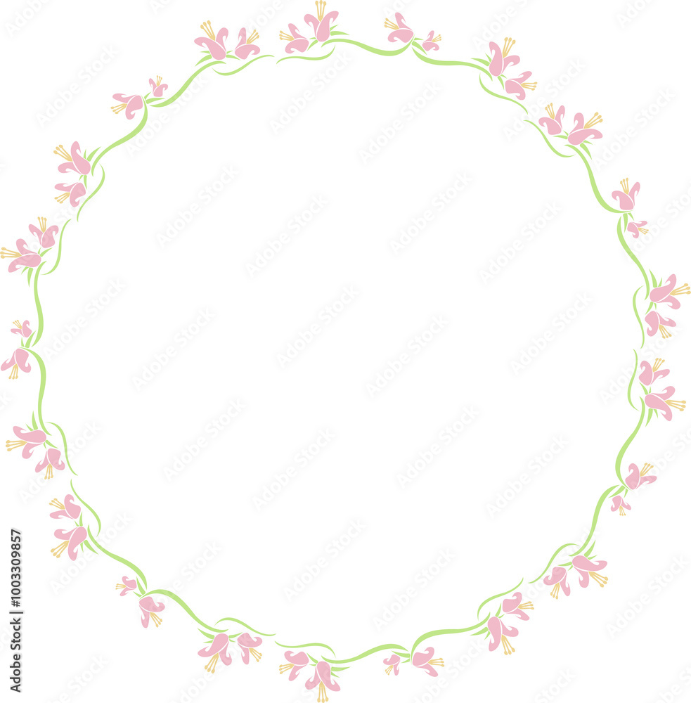 The flower Boarder line for decor or your design concept. The flower Boarder line for decor or your design concept.