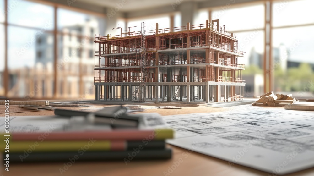 Generate a photo realistic image of building code analysts conducting a ...