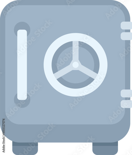 Classic metal safe protecting important belongings, ensuring financial security and peace of mind
