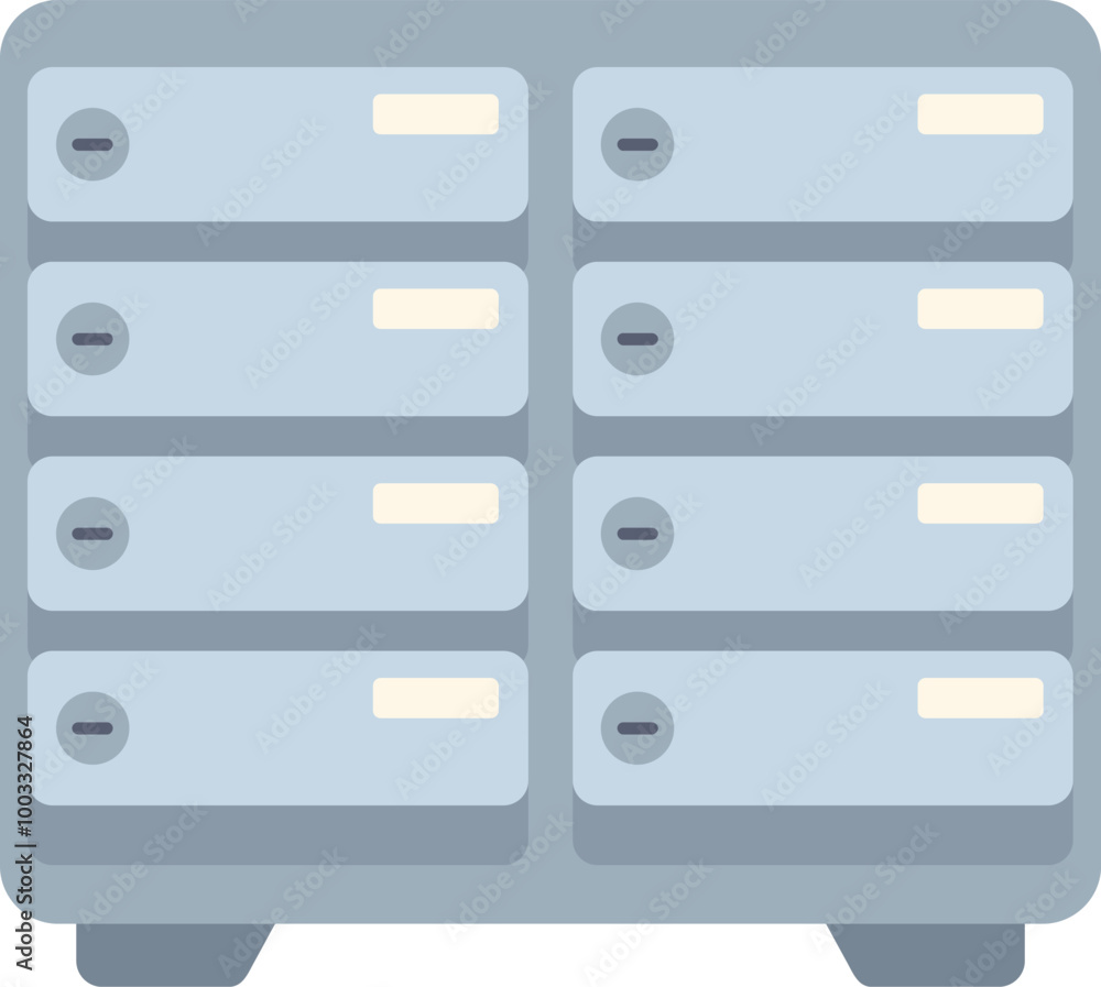 Server rack is providing computing power for data storage and processing Server rack is providing computing power for data storage and processing