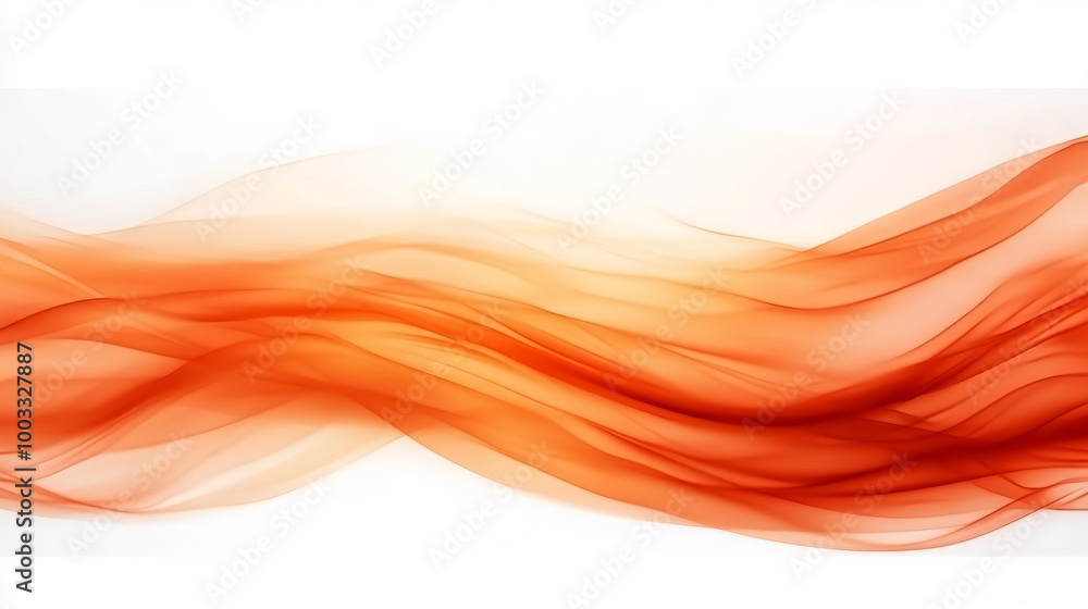 Abstract orange and white background with flowing lines. Abstract orange and white background with flowing lines.